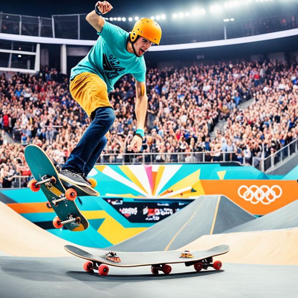 Skateboarding Olympics 2024